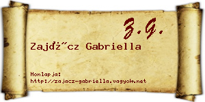 Zajácz Gabriella névjegykártya