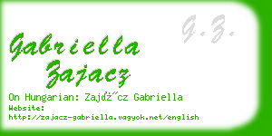 gabriella zajacz business card